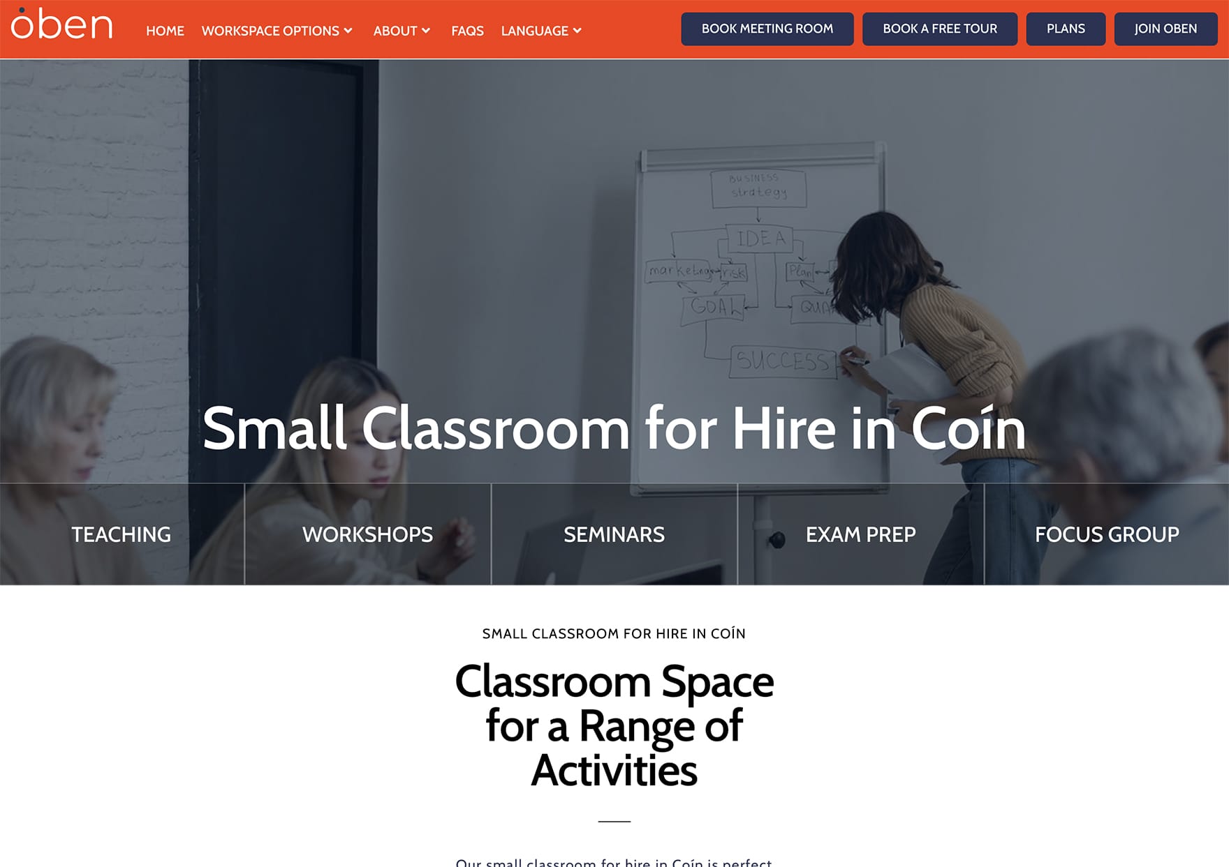 Small Classroom for Hire