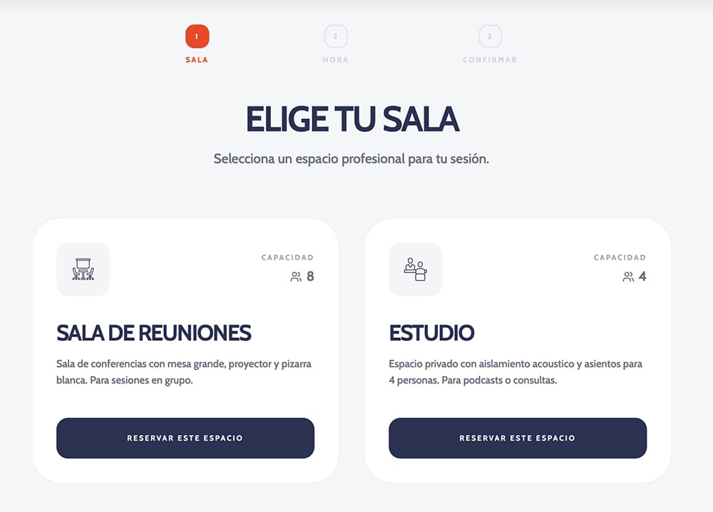 Your Guide to Oben Coworking's New Booking System! 1 New Booking system step 1