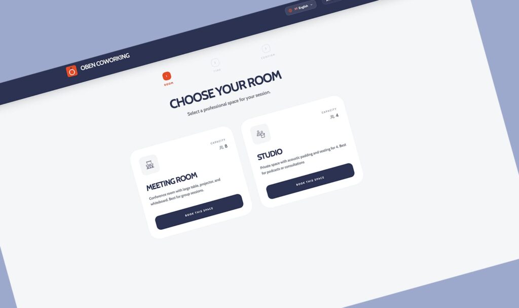 New booking system