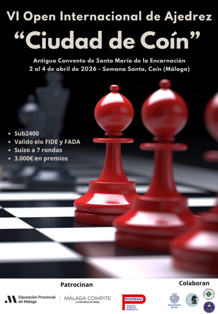 Affiche de l'Open international d'échecs de Coín